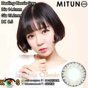 Mitunolens Healing Classic Gray ヒーリングクラシックグレー 1年用 14.1mm